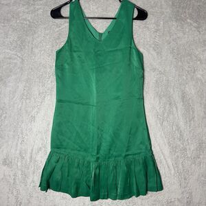 Armani Exchange Green Spring Dress Size XXS With Ruffle Bottom